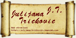 Julijana Tričković vizit kartica
